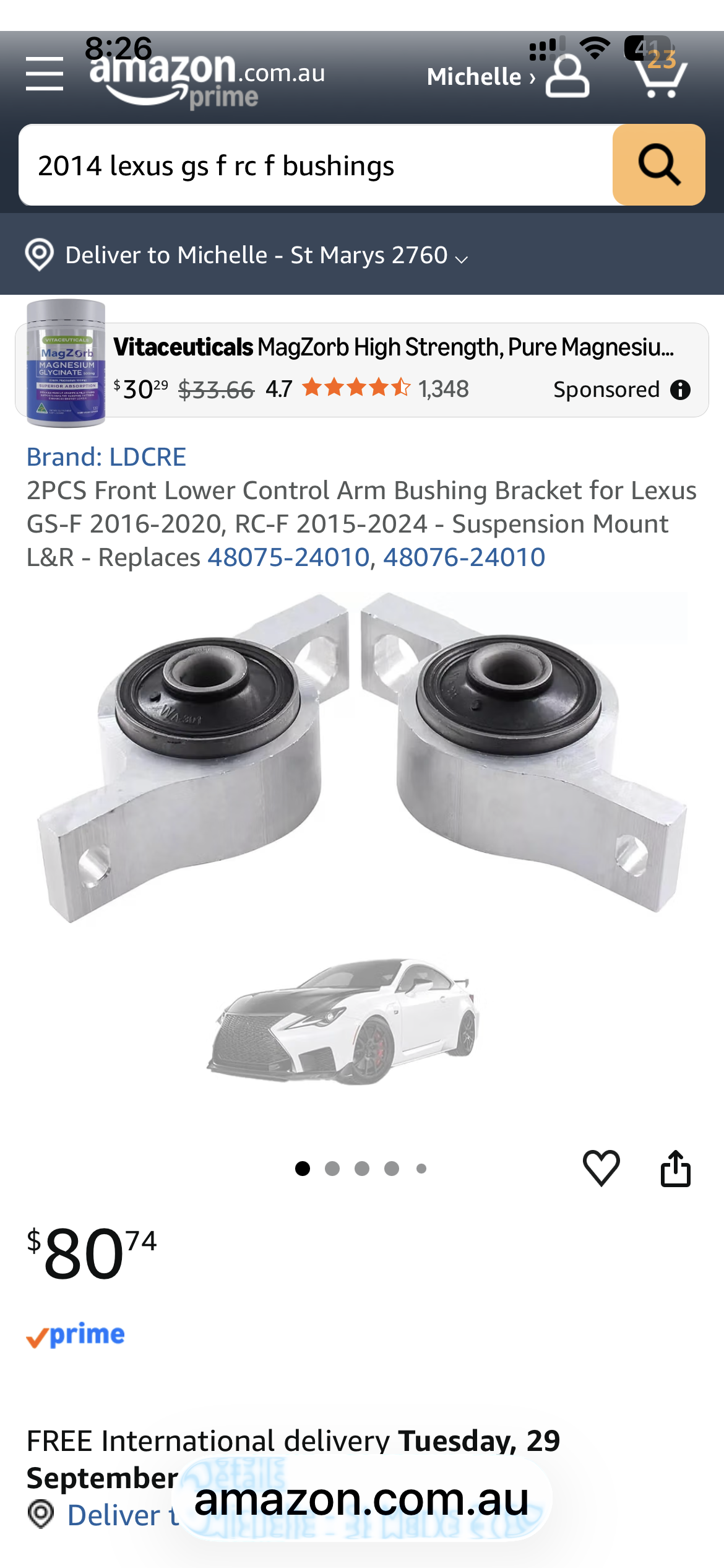 Replace bushings